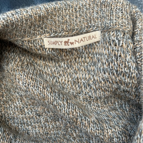 Simply Natural Linda Abel Cape/Cardigan-Alpaca Melange Tan - Picture 7 of 11